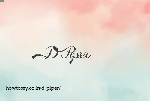 D Piper