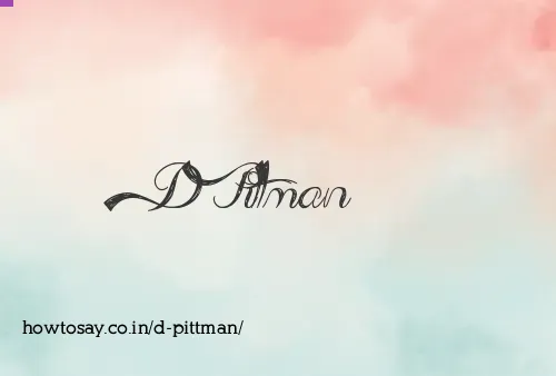 D Pittman