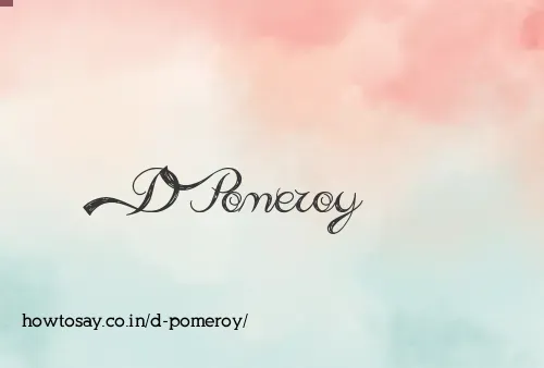 D Pomeroy