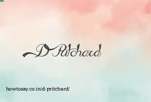 D Pritchard