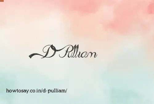 D Pulliam