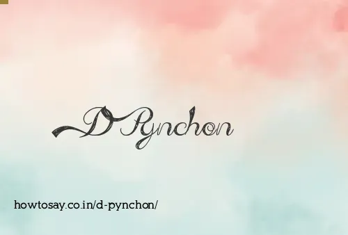 D Pynchon