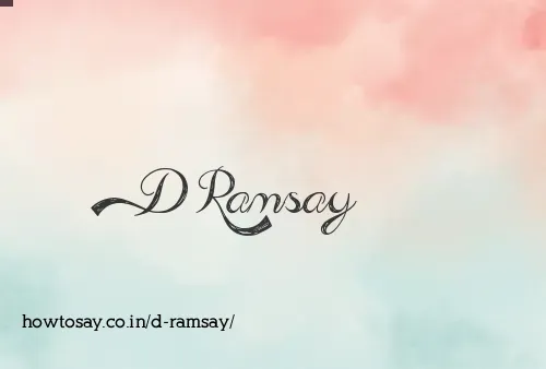 D Ramsay