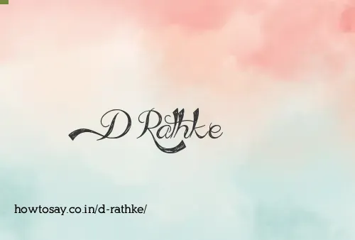D Rathke