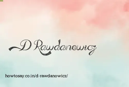 D Rawdanowicz