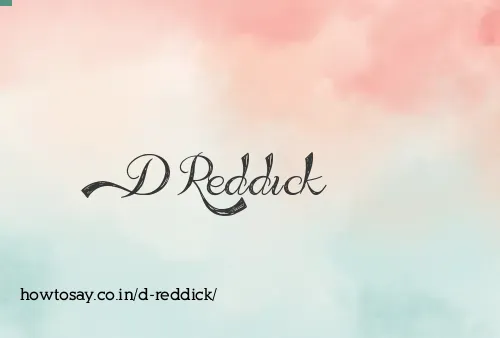 D Reddick