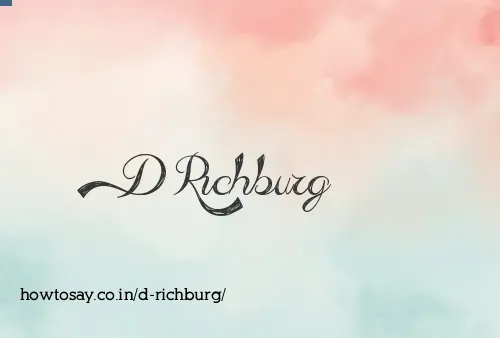 D Richburg