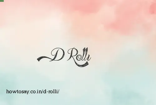 D Rolli