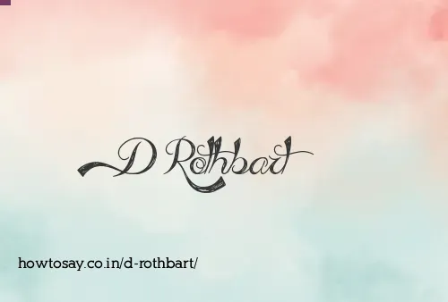 D Rothbart