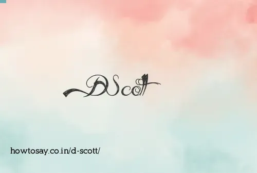 D Scott