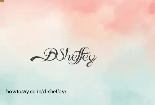 D Sheffey