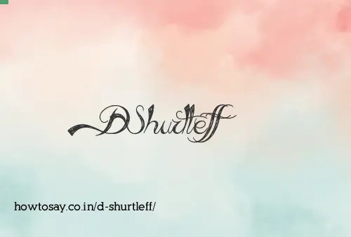 D Shurtleff