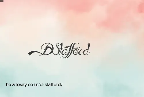 D Stafford