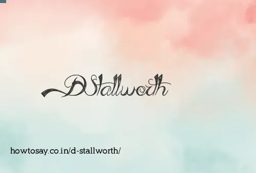 D Stallworth