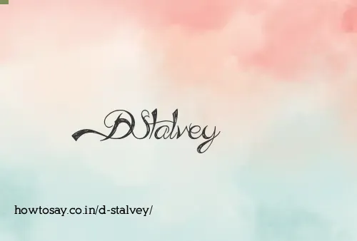 D Stalvey