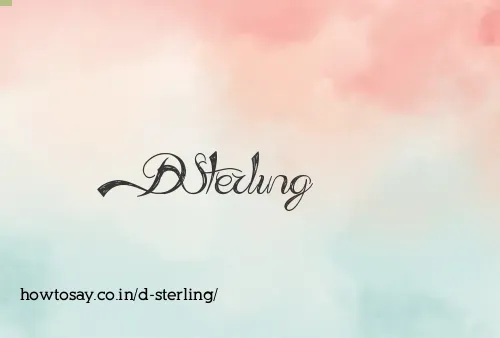 D Sterling