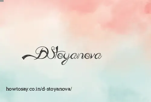 D Stoyanova