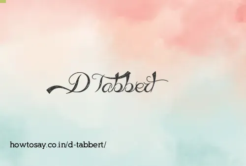 D Tabbert