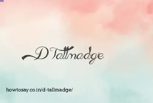 D Tallmadge