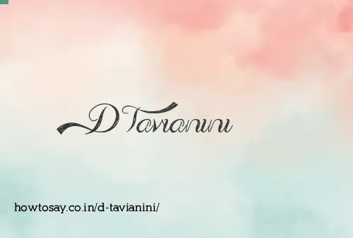 D Tavianini