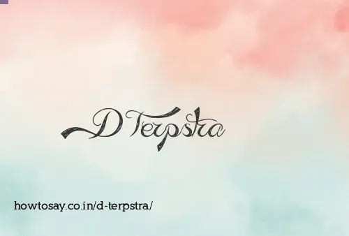 D Terpstra