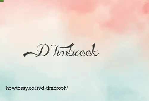 D Timbrook