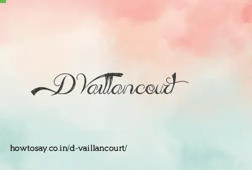 D Vaillancourt