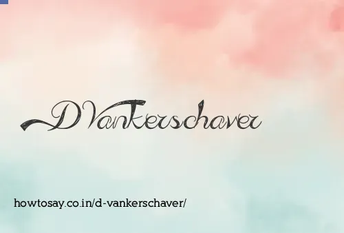 D Vankerschaver