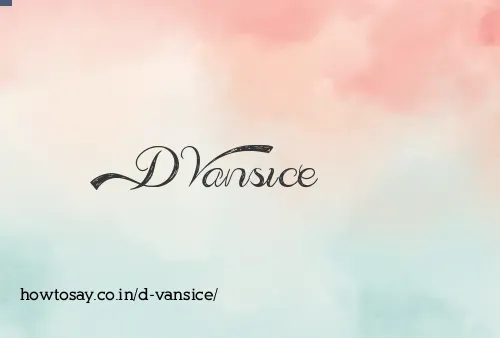 D Vansice