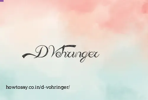 D Vohringer