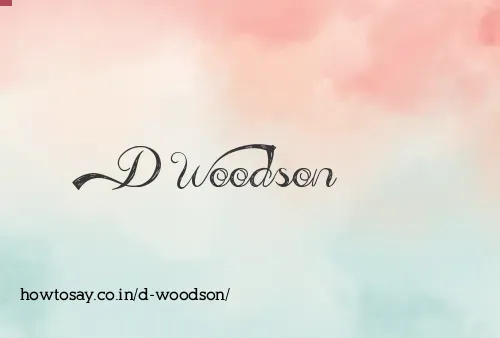 D Woodson