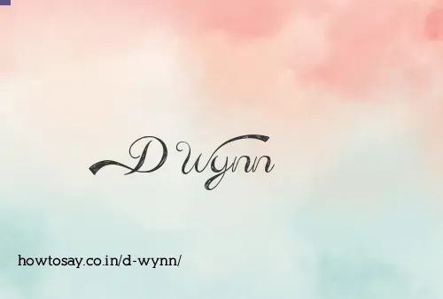 D Wynn