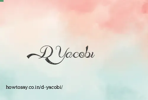 D Yacobi