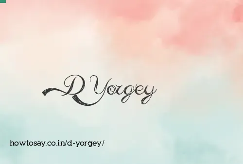 D Yorgey