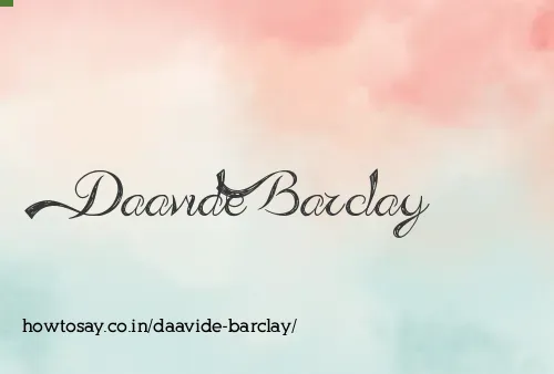 Daavide Barclay