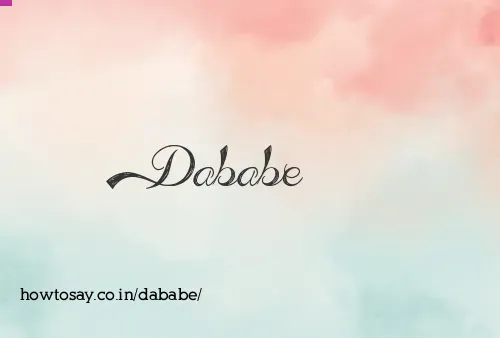Dababe