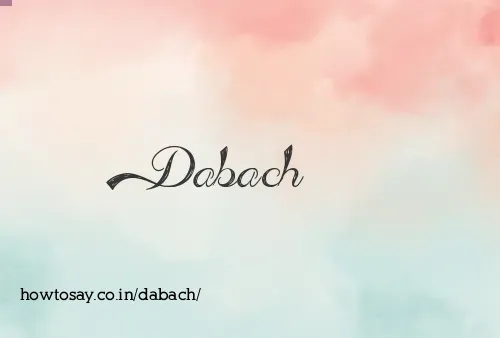 Dabach