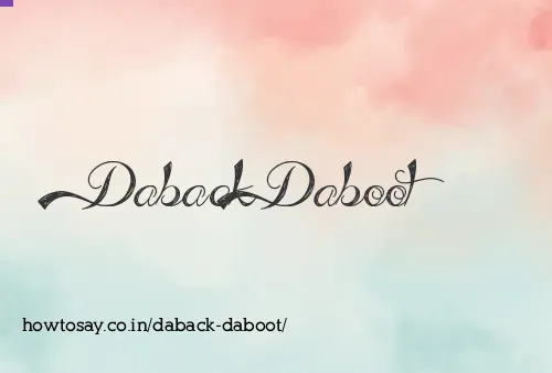 Daback Daboot