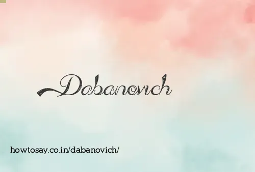 Dabanovich