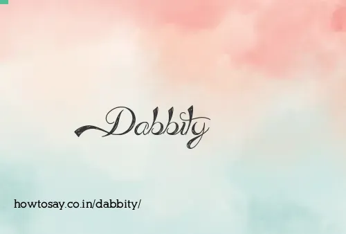 Dabbity
