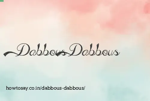 Dabbous Dabbous