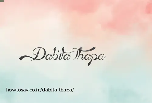 Dabita Thapa