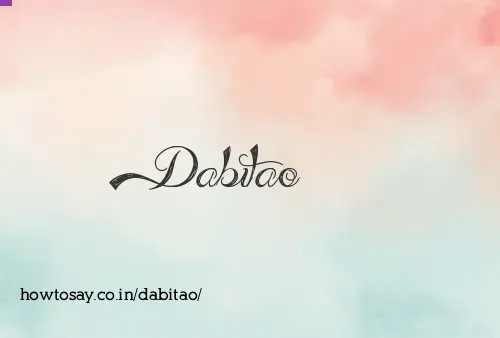 Dabitao