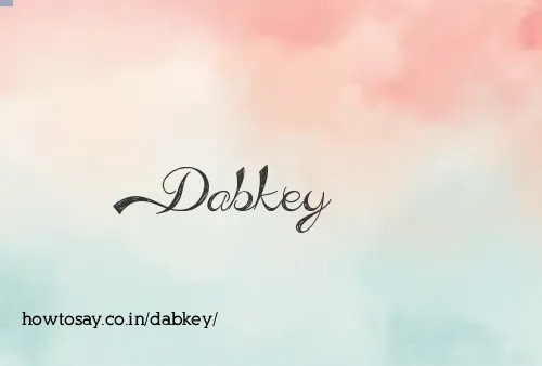 Dabkey