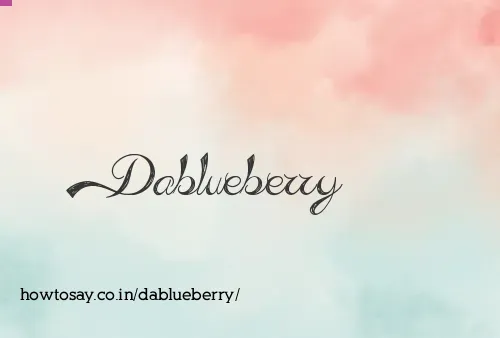 Dablueberry