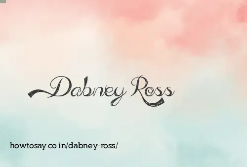 Dabney Ross