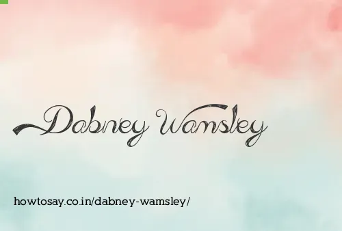 Dabney Wamsley