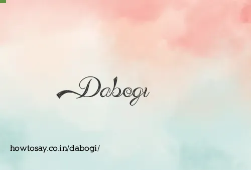 Dabogi