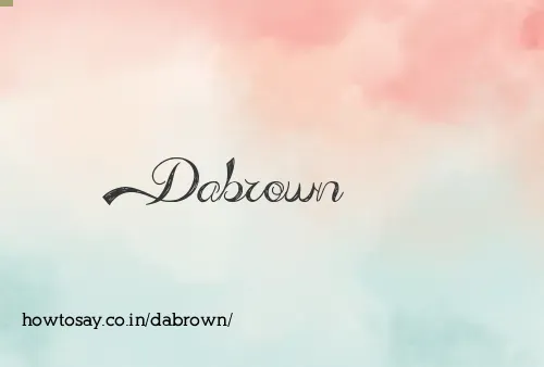 Dabrown