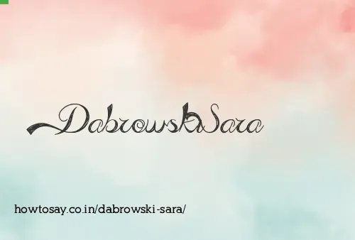 Dabrowski Sara